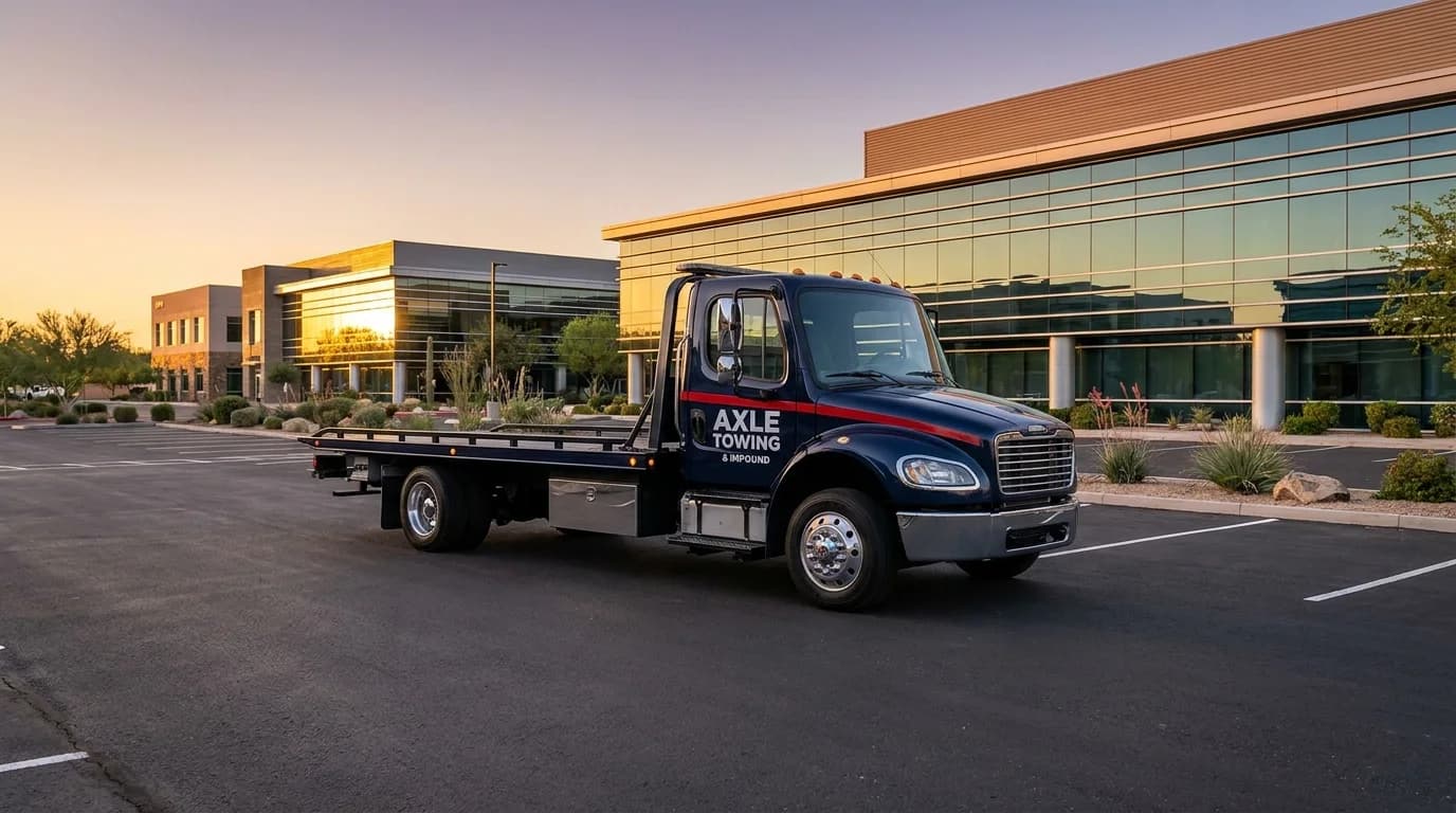 Commercial property towing service in Chandler Arizona - Axle Towing