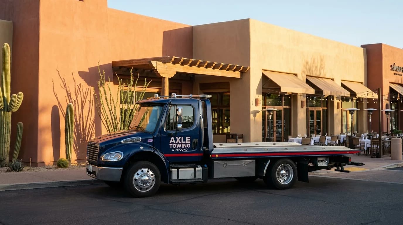 Commercial property towing service in Scottsdale Arizona - Axle Towing