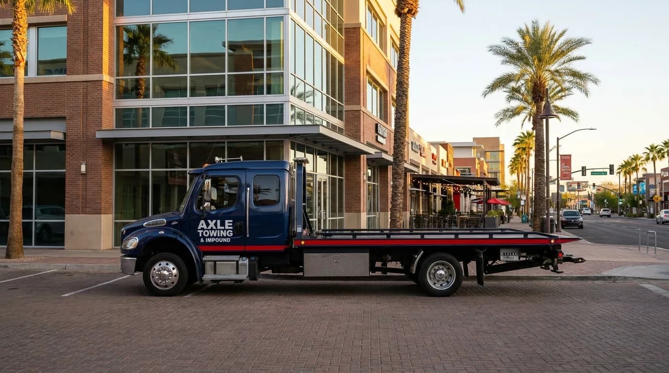 Commercial property towing service in Tempe Arizona - Axle Towing