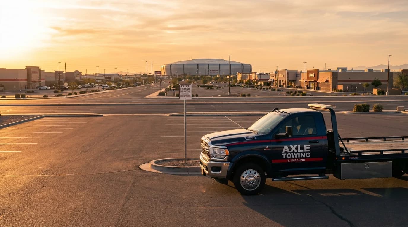 Parking enforcement across the West Valley of metro Phoenix - Axle Towing