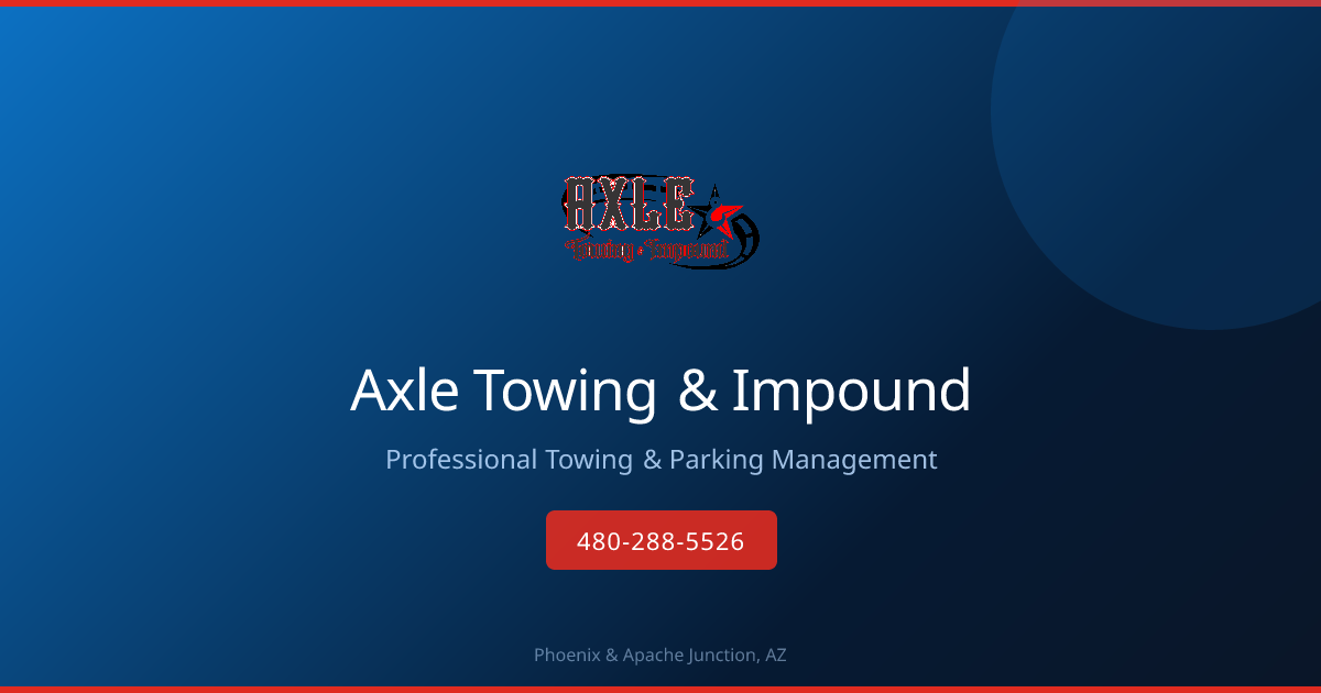 Axle Towing & Impound logo